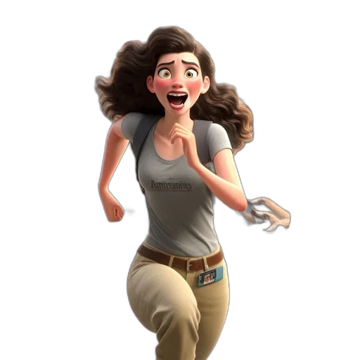 hair, staff, face, creature transparent PNG cut-out