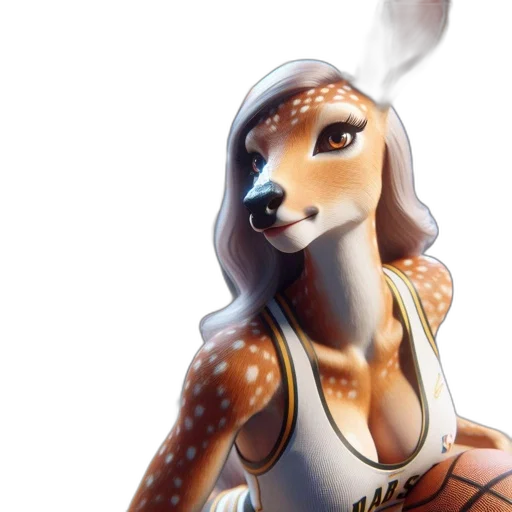 animal, dress, fantasy art, 3d render transparent PNG cut-out
