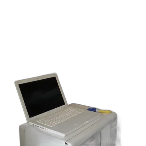 robot, furniture, white, laptop transparent PNG cut-out