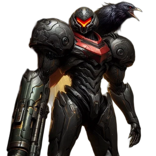 robot, weapon, concept art, fantasy art transparent PNG cut-out