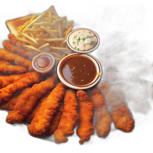food, photorealistic, fire, plate transparent PNG cut-out