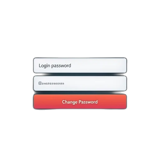 password, login, page, change transparent PNG cut-out