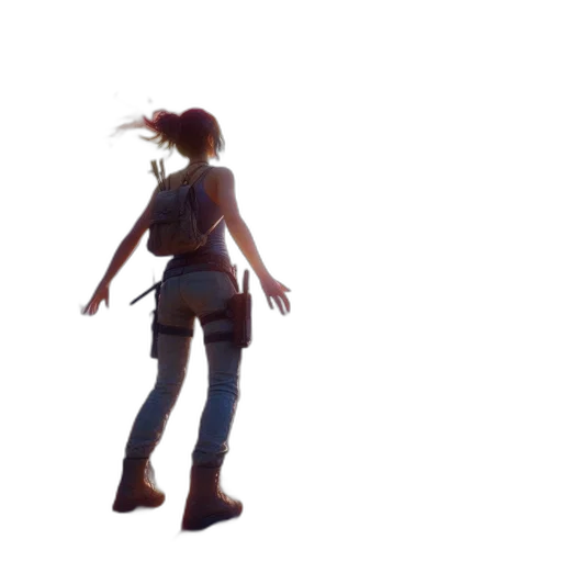 staff, jacket, weapon, creature transparent PNG cut-out