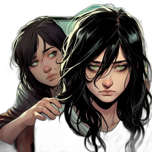 comic book art, concept art, fantasy art, anime transparent PNG cut-out