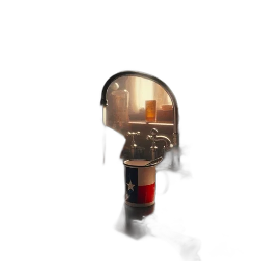 staff, umbrella, bottle, robot transparent PNG cut-out
