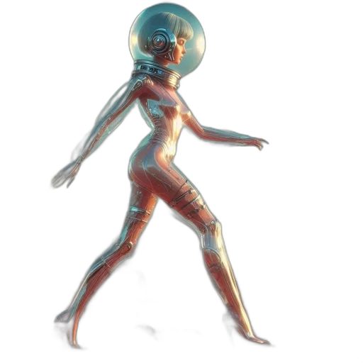 robot, creature, dress, mask transparent PNG cut-out