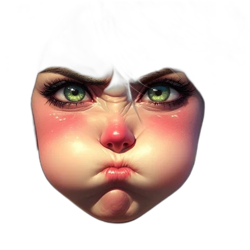 face, mask, creature, crown transparent PNG cut-out