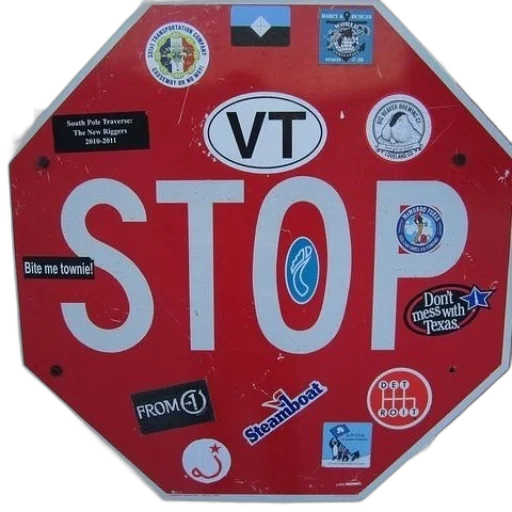 staff, stop, sign, stickers transparent PNG cut-out