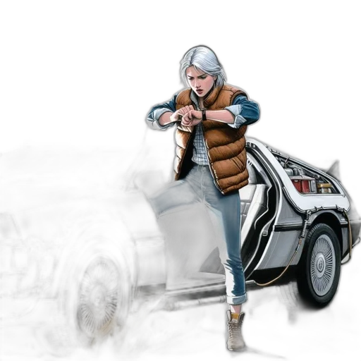 jacket, car, weapon, concept art transparent PNG cut-out