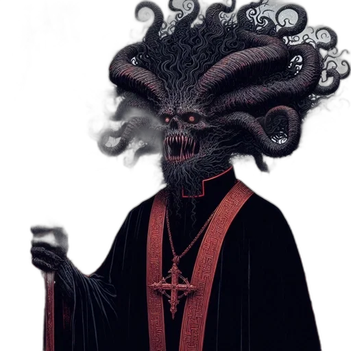 staff, creature, mask, crown transparent PNG cut-out