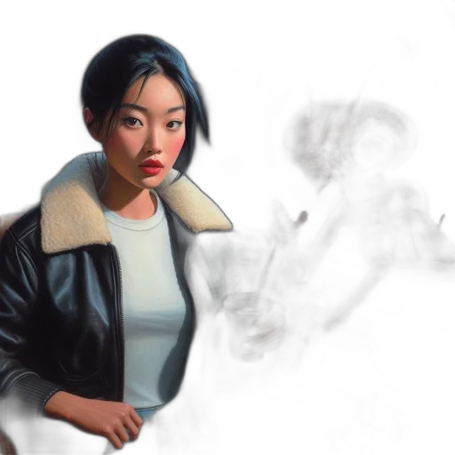 jacket, concept art, photorealistic, comic book art transparent PNG cut-out