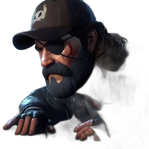 hat, face, staff, animal transparent PNG cut-out