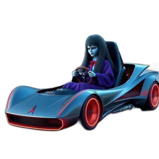 car, robot, concept art, 3d render transparent PNG cut-out