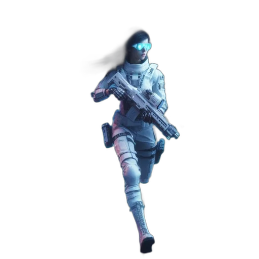 weapon, robot, mask, staff transparent PNG cut-out
