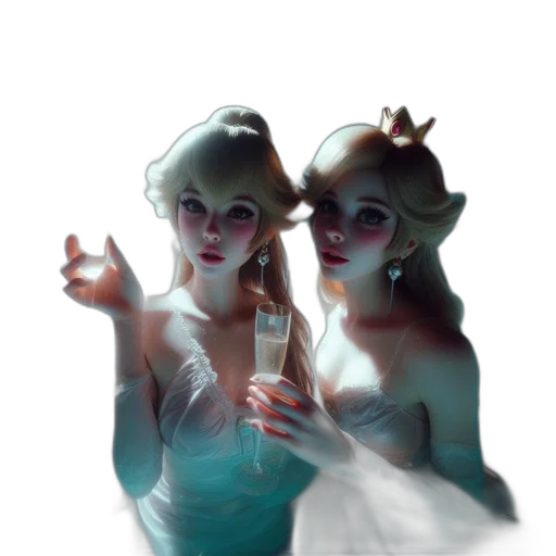 dress, crown, bottle, concept art transparent PNG cut-out