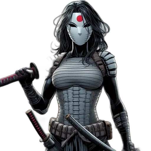 mask, comic book art, concept art, fantasy art transparent PNG cut-out