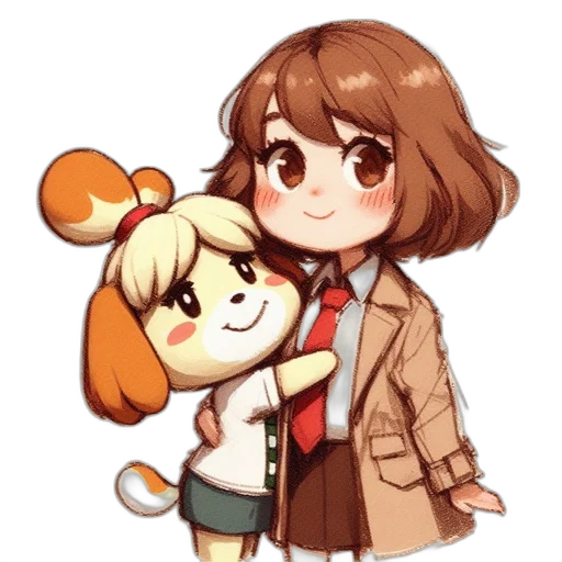 staff, jacket, animal, creature transparent PNG cut-out