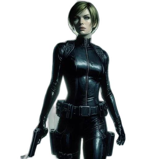 jacket, weapon, concept art, 3d render transparent PNG cut-out