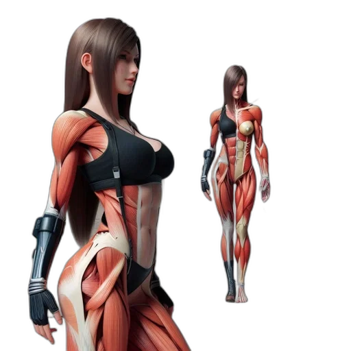 dress, robot, concept art, cyberpunk transparent PNG cut-out