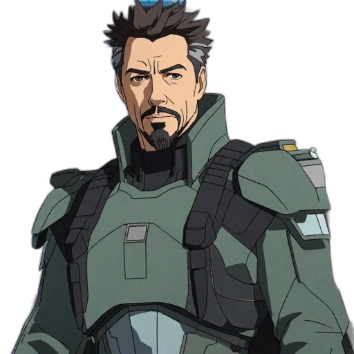 face, jacket, anime, concept art transparent PNG cut-out