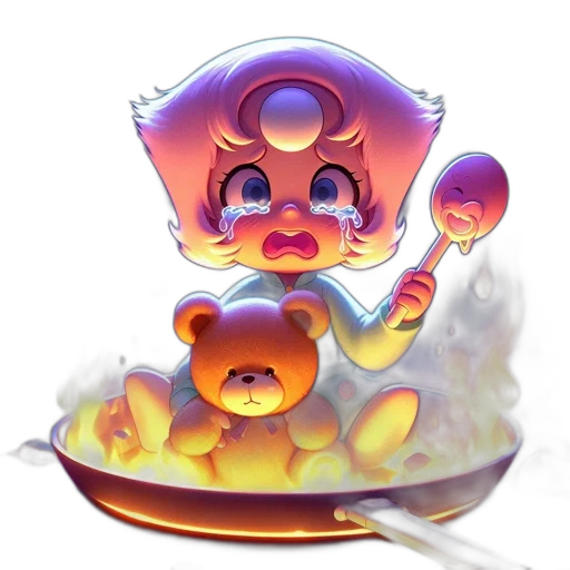 food, creature, concept art, 3d render transparent PNG cut-out