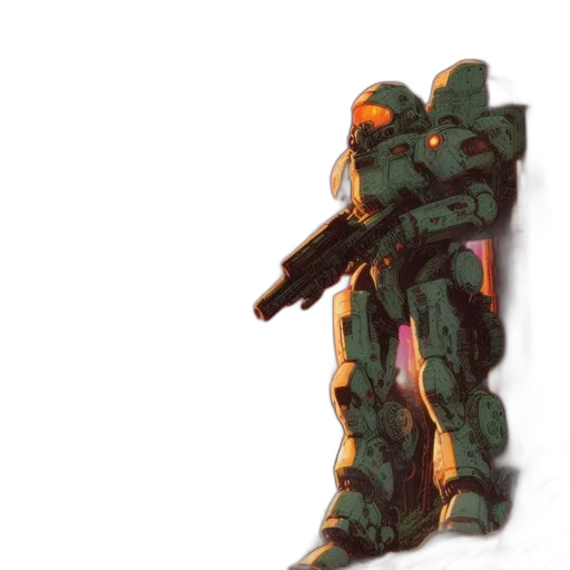 robot, weapon, sword, staff transparent PNG cut-out