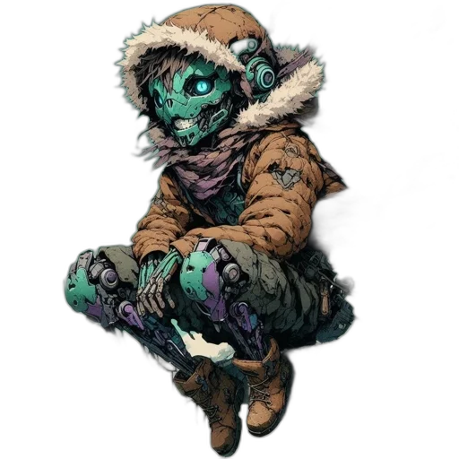 mask, jacket, creature, animal transparent PNG cut-out