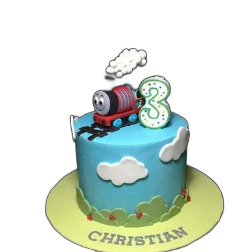 3d render, cartoon, birthday, cake transparent PNG cut-out