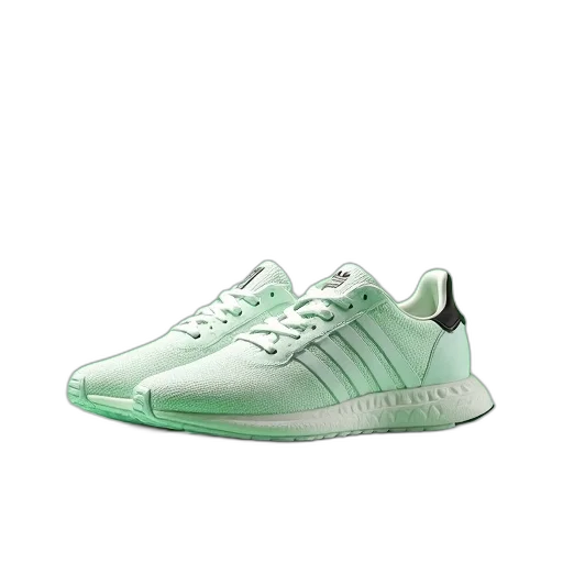 shoes, vaporwave, 3d render, green transparent PNG cut-out
