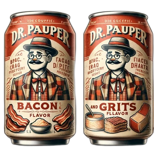 food, bottle, concept art, two transparent PNG cut-out