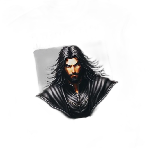 mask, hair, face, jacket transparent PNG cut-out