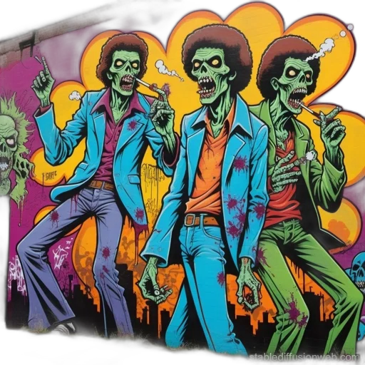 comic book art, concept art, vibrant, mural transparent PNG cut-out
