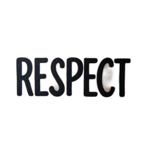 respect, sign, word, written transparent PNG cut-out