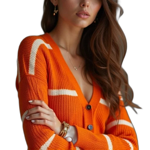 jacket, dress, jewelry, photorealistic transparent PNG cut-out