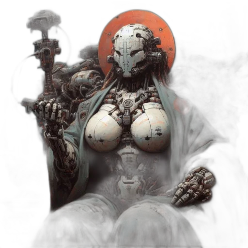 robot, mask, dress, face transparent PNG cut-out