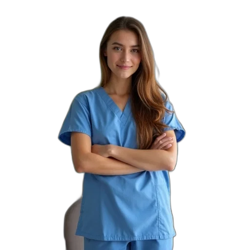 staff, dress, face, young transparent PNG cut-out