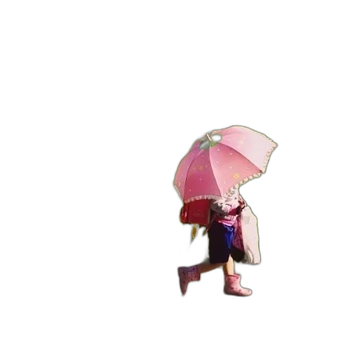 umbrella, jacket, robot, staff transparent PNG cut-out