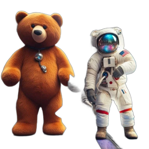 concept art, 3d render, pixel art, outer space transparent PNG cut-out