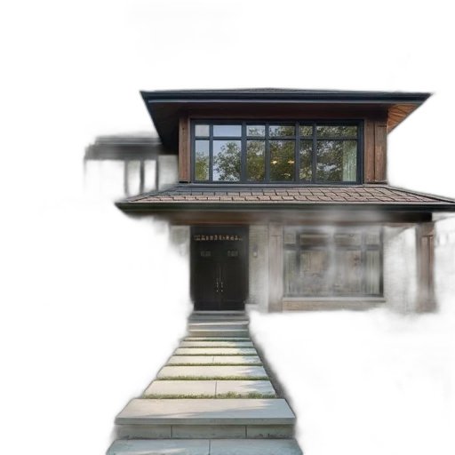 building, furniture, face, 3d render transparent PNG cut-out