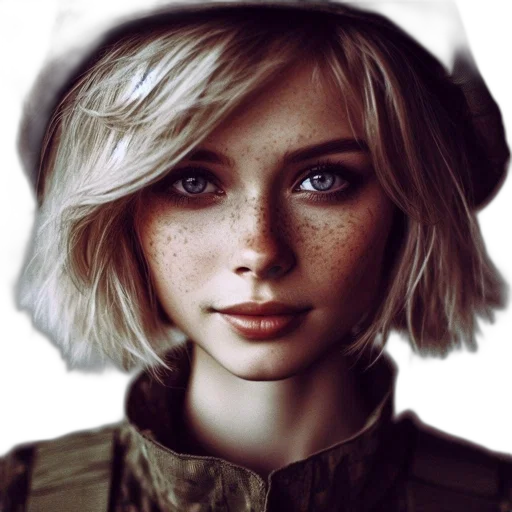 face, hat, jacket, weapon transparent PNG cut-out
