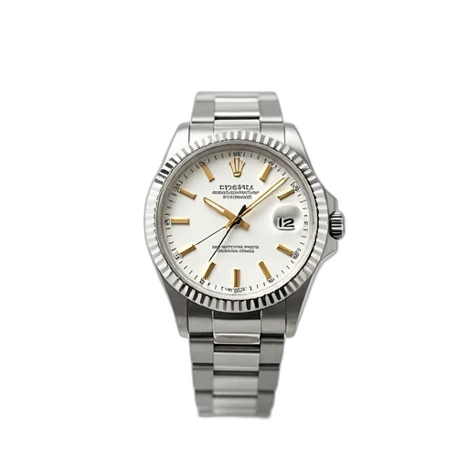 jewelry, silver, wristwatch, white transparent PNG cut-out