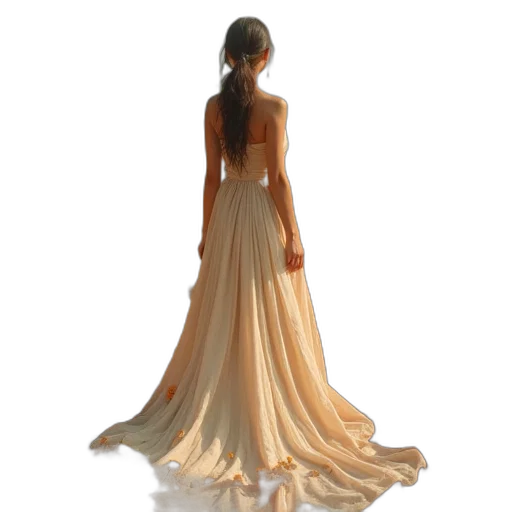dress, jewelry, crown, 3d render transparent PNG cut-out