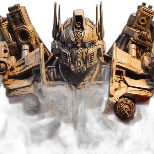 robot, concept art, fantasy art, 3d render transparent PNG cut-out