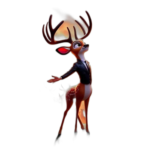 animal, creature, concept art, 3d render transparent PNG cut-out
