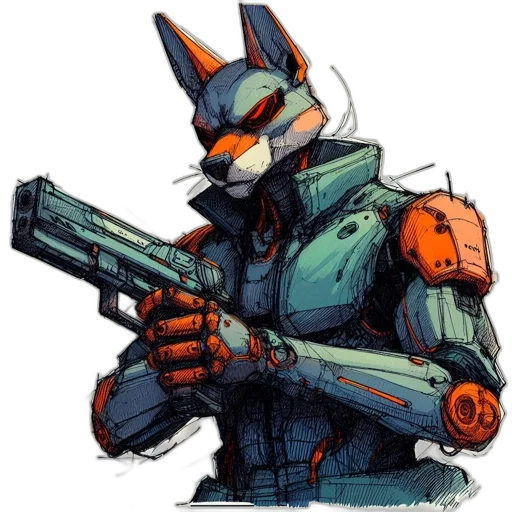 robot, weapon, animal, concept art transparent PNG cut-out