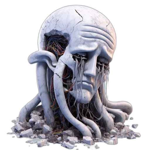 mask, face, creature, robot transparent PNG cut-out