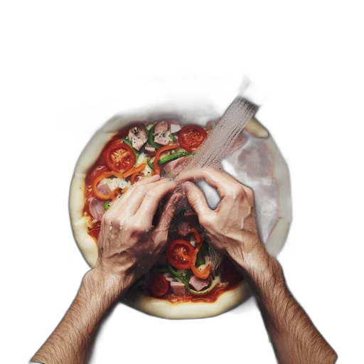 food, face, weapon, photorealistic transparent PNG cut-out