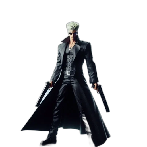 jacket, weapon, concept art, 3d render transparent PNG cut-out