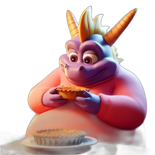 food, dragon, creature, crown transparent PNG cut-out