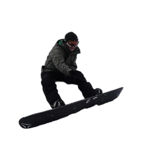 staff, 3d render, photorealistic, snowboarder transparent PNG cut-out